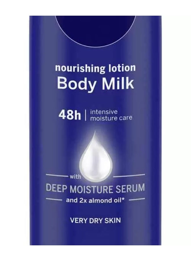 نيفيا لوشن الجسم للبشرة الجافة جدًا من نيفيا، حليب مغذي للجسم مع 2x زيت اللوز، للرجال والنساء، 1200 مل - Image 1